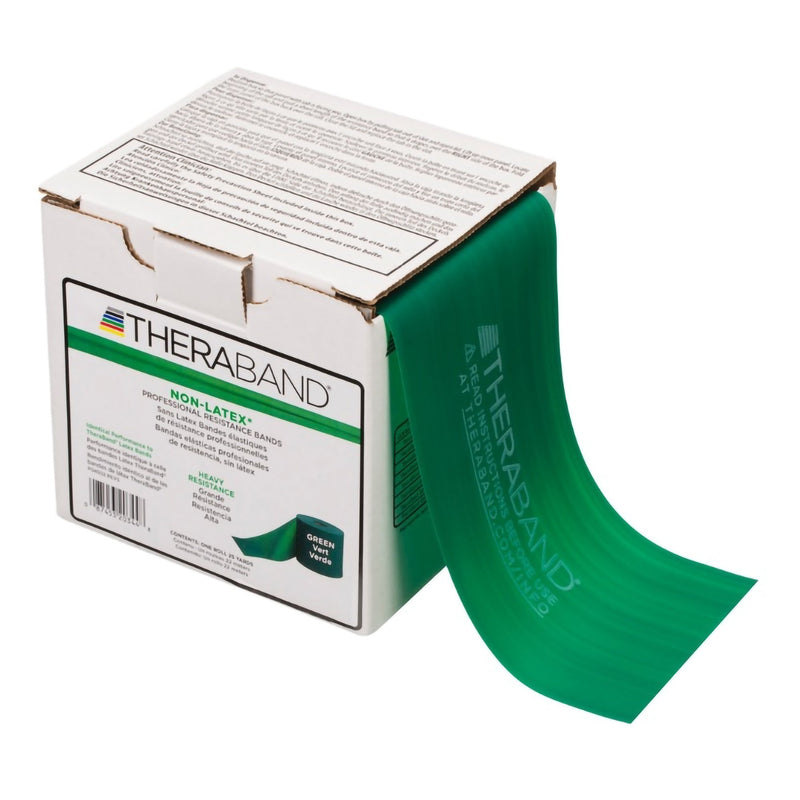 TheraBand Exercise Resistance Band, Green, 4 Inch x 25 Yard, Heavy Resistance (Each)