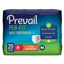 Prevail Per-Fit Extra Absorbent Underwear, Medium (Case of 80)