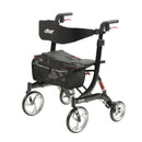 Nitro HD Bariatric Four-Wheel Rollator, Black (Each)