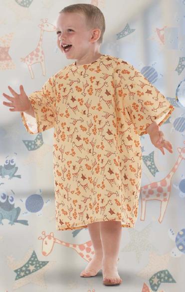 Patient Exam Gown All Stars Medium Kid Design (Turt-L Blue) Reusable (Each)