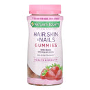 US Nutrition Nature's Bounty Optimal Solutions Hair, Skin & Nails w/ Biotin Strawberry Gummy 