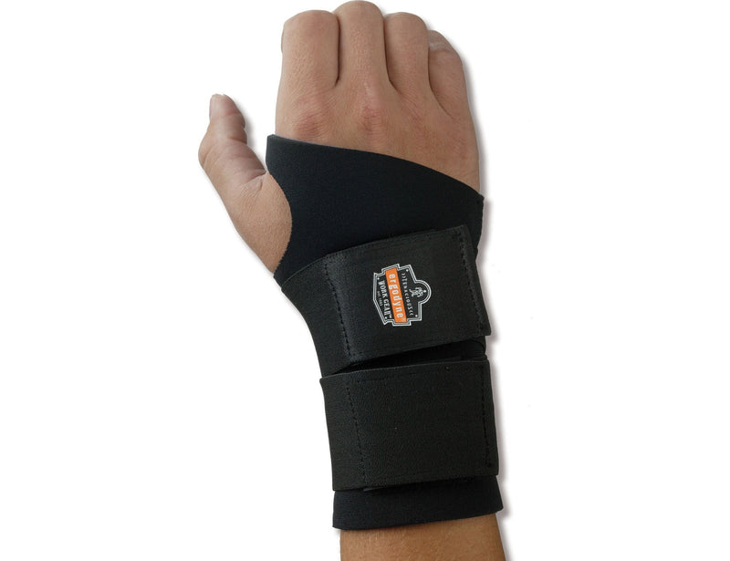 Wrist Support ProFlex 670 Ambidextrous Double Strap Neoprene Left or Right Hand Black X-Large (Each)