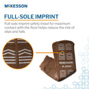 McKesson Slipper Socks, Single Tread, Extra Large, Brown (Case of 48 Pairs)