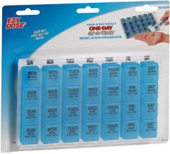 One-Day-At-A-Time 7 Day Four Dose Pill Organizer (Pack of 6)