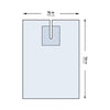 McKesson Sterile EENT Split Drape, 76 x 124 Inch (Case of 22)