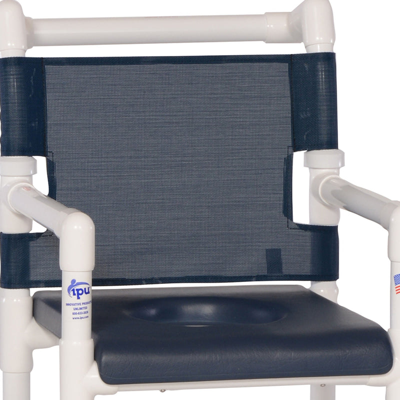 IPU Deluxe Shower Chair Commode, Navy (Each)