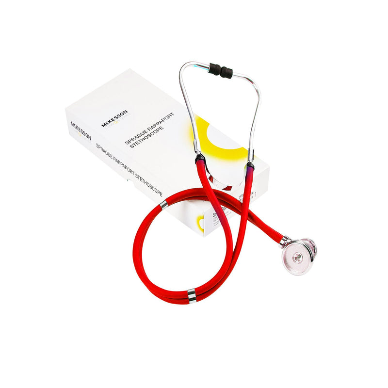 McKesson LUMEON Sprague Rappaport Stethoscope Double Lumen Red 641RGM (Each)