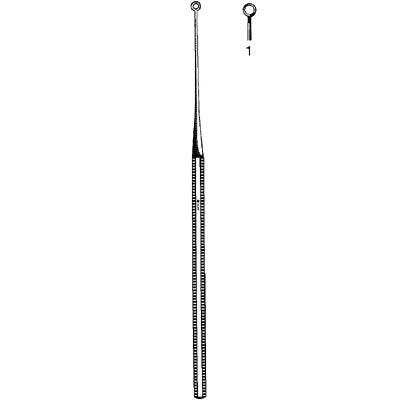 Sklar Buck Ear Curette - Straight, Blunt,