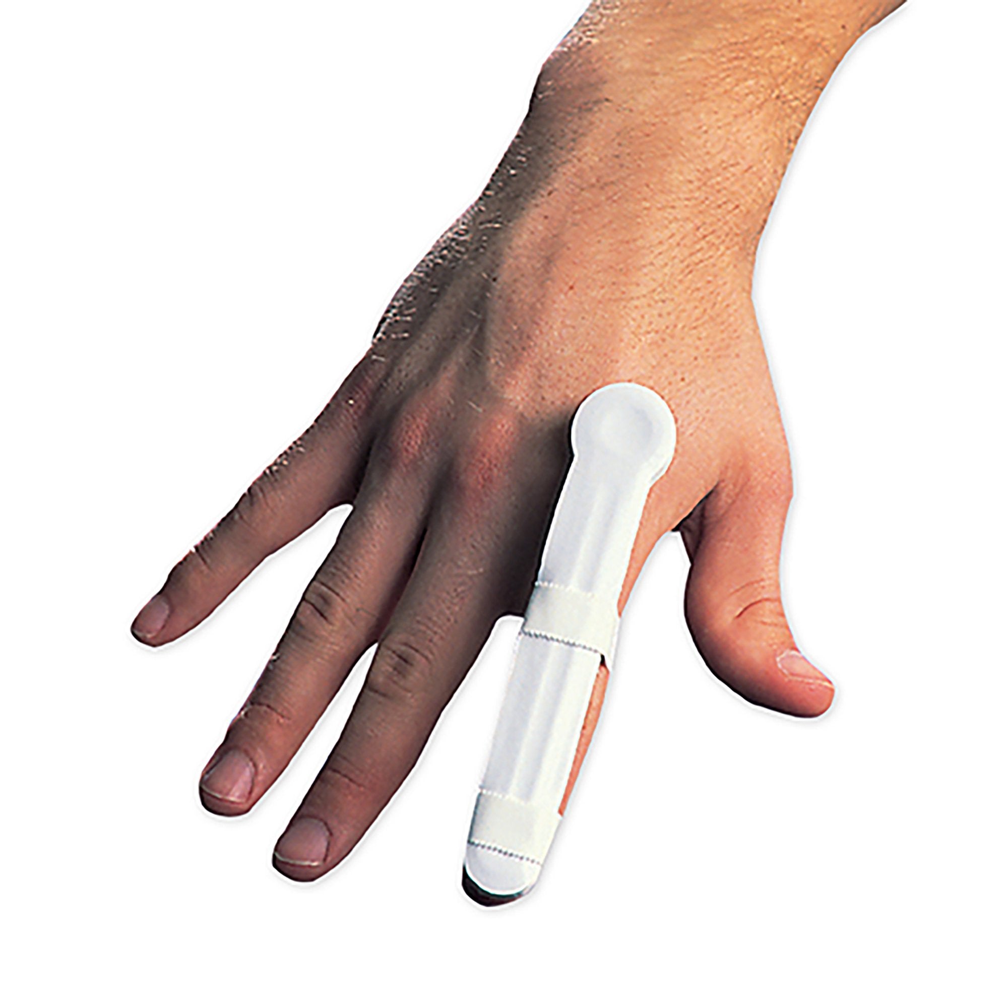 Brownmed Finger Splint Plastalume Adult Size A-2 Without Fastening Left or Right Hand White (12/PK) 