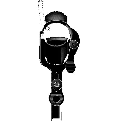 Sklar Black Laser Graves Vaginal Speculum - Medium, Wide View, with Permanent Tube - 90-9054