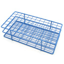Wire Rack Test Tube Rack 72 Place 13 to 16 mm Tube Size Blue 2-1/2 X 5 X 9-1/3 Inch (Each)