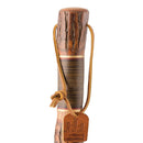 Brazos Exotic Leather Safari Hickory Rustic Walking Stick, 58-Inch (Each)
