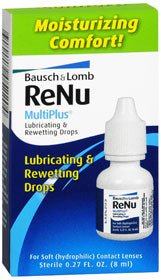Contact Lens Solution Bausch + Lomb re'nu MultiPlus 0.27 oz. Solution (Each)