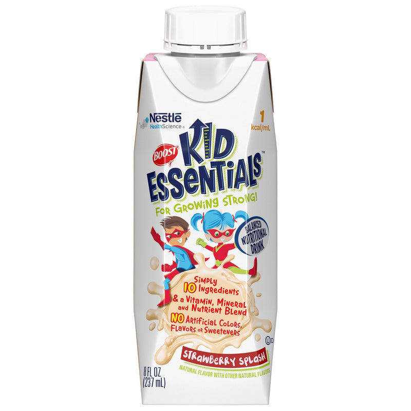 Boost Kid Essentials Balanced Nutritional Drink, Strawberry, 8-ounce Carton (Case of 24)