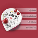 Gelatein Plus Cherry High Protein Gelatin, 4-ounce cup (36/CS) 