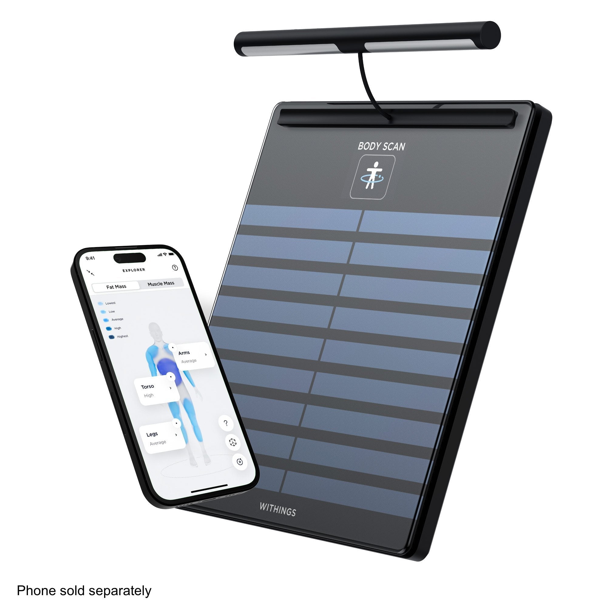 Withings Inc Withings Body Scan Wifi Smart Scale, Black 