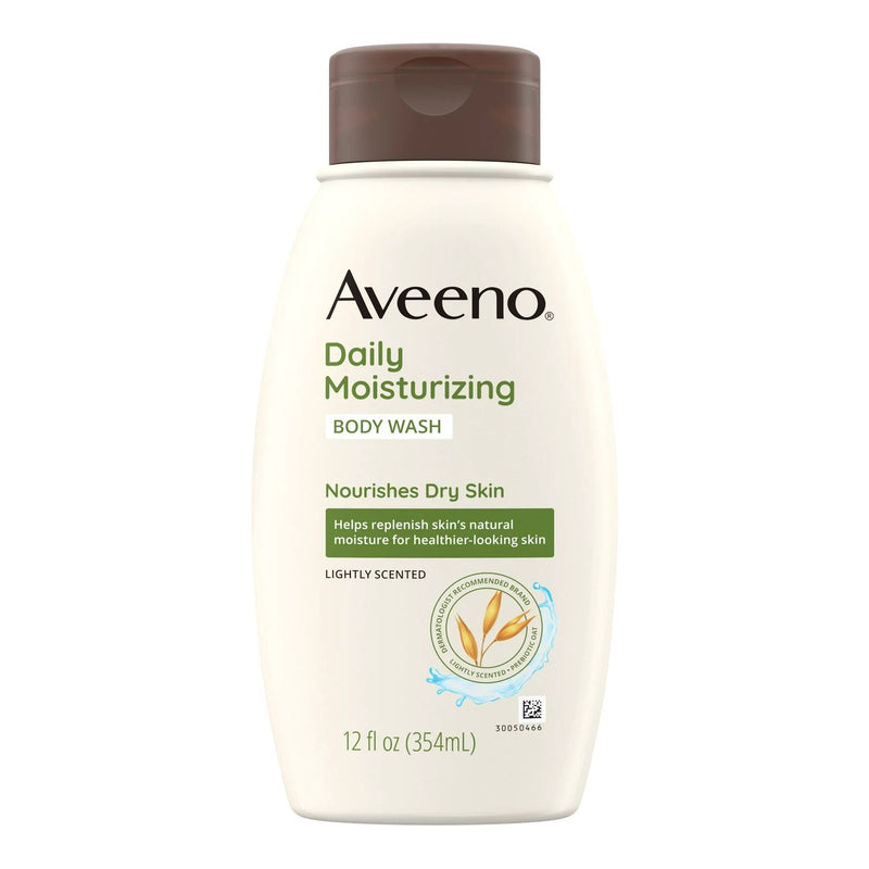 J & J Sales Aveeno Active Naturals Daily Moisturizing Body Wash Scented, 12-ounce Bottle 