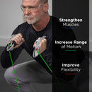 TheraBand Exercise Resistance Tubing, Green, 100', Medium-Heavy Resistance (Pack)