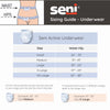 Seni Active Classic Plus Moderate Absorbent Underwear, Medium (Case of 80)