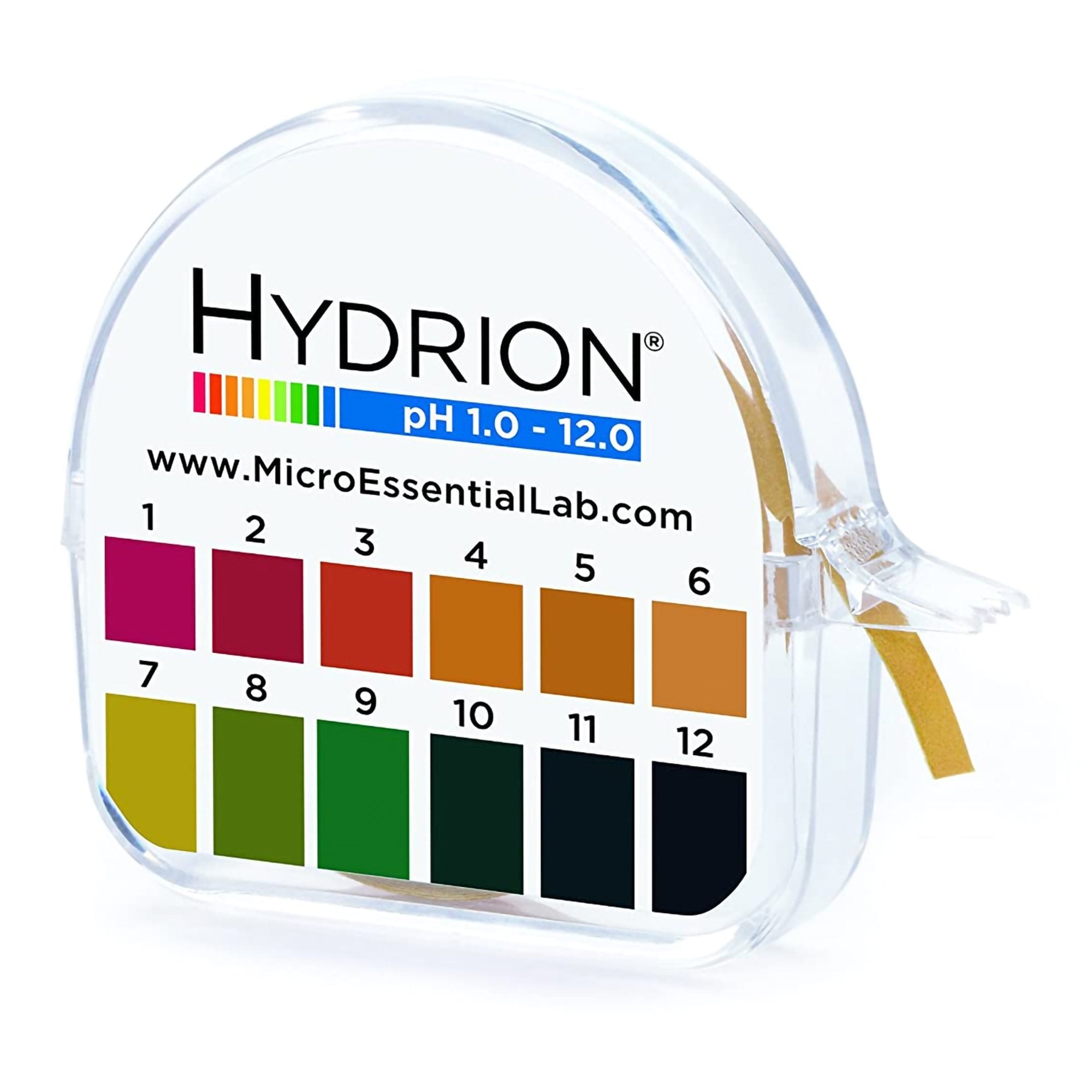 Micro Essentials Hydrion pH Paper in Dispenser, 1.0 – 12.0 (10/CT) 