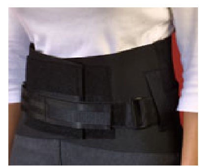 Back Brace Back-n-Black Small D-Ring / Hook and Loop Strap Closure 27 to 31 Inch Waist Circumference 10 Inch Back Height to 6 Inch Front Height Adult (Each)
