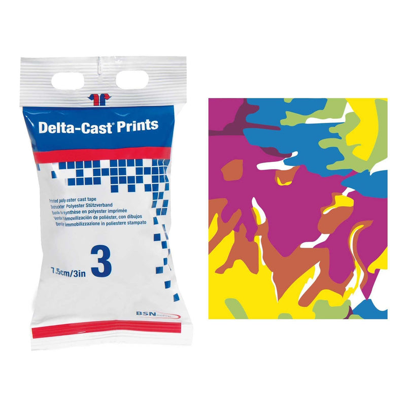 BSN Medical Delta-Cast Prints Pastel Cast Tape, 3 Inch x 4 Yard (10/CS)