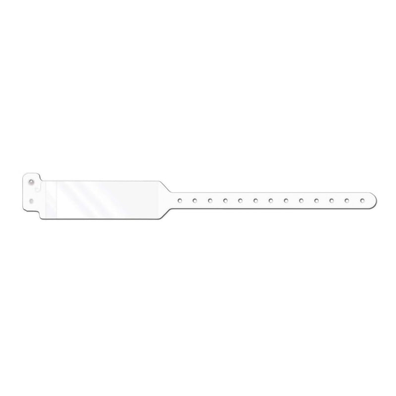 Conf-id-ent Identification Wristband with Shield, 11-3/4 Inch x 1-1/4, White (Case of 500)