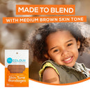 TruColour Brown Adhesive Strip, 1 x 3 Inch (30/PK)