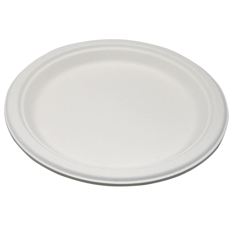 Plate Medd Max Molded Fiber White Single Use (Case of 500)