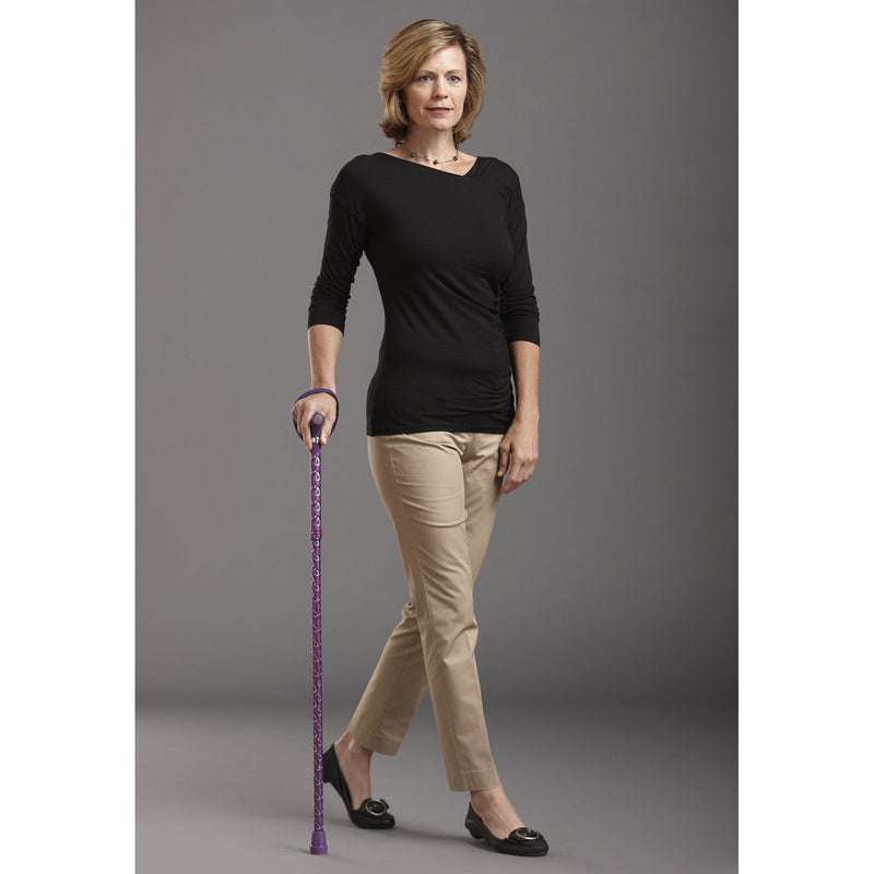 Mabis Healthcare Switch Sticks Folding Cane, Viking Print, 32 to 37 Inch Height 