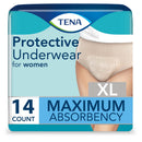 Essity HMS North America Inc Tena ProSkin Maximum Absorbent Underwear for Women, Extra Large (56/CS)