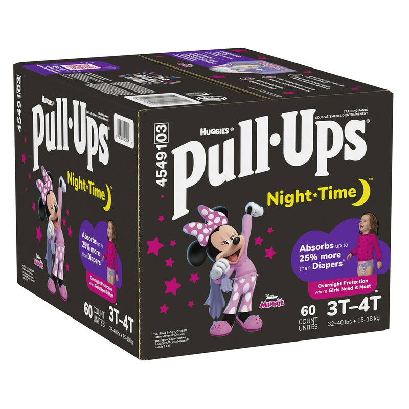 Kimberly Clark Huggies Pull-Ups Night-Time Training Pants, 3T to 4T (60/PK) 