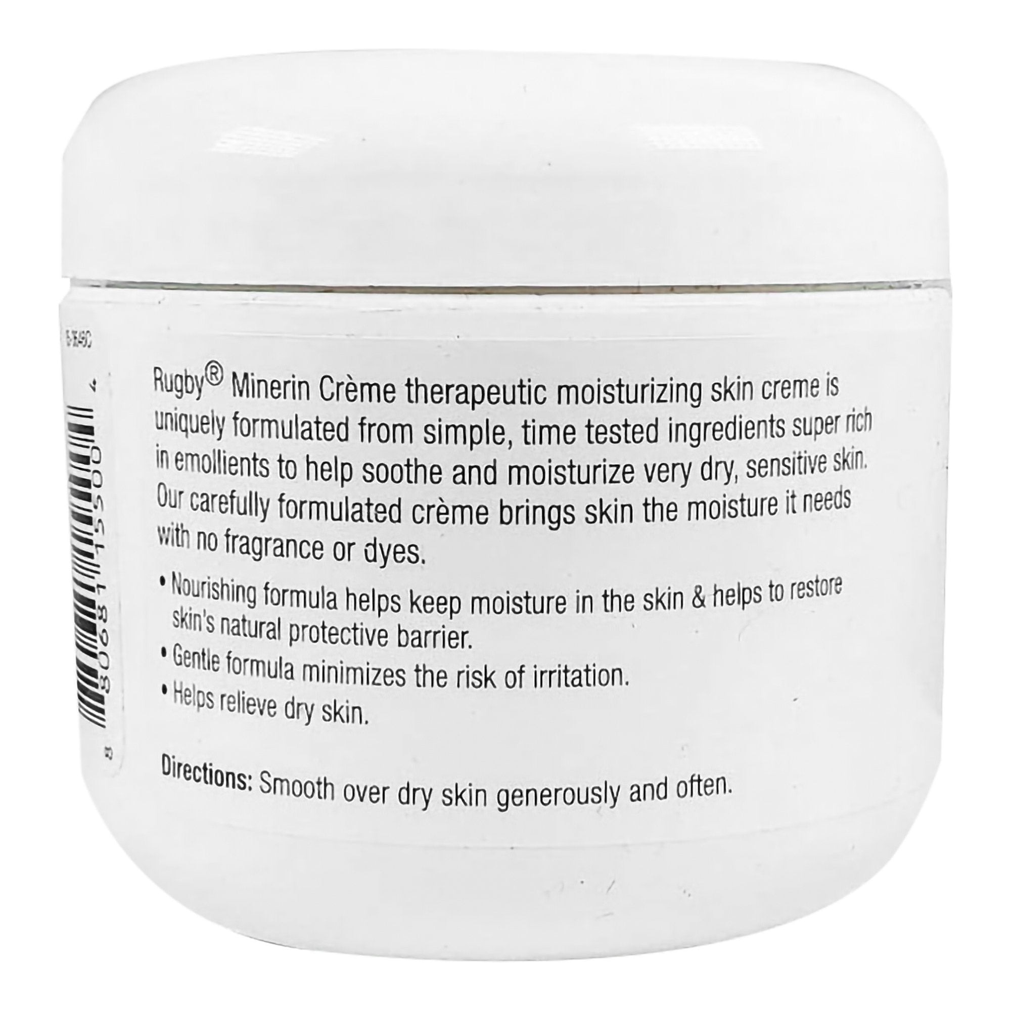 Major Pharmaceuticals Rugby Therapeutic Moisturizing Minerin Crème, 4-ounce Jar 
