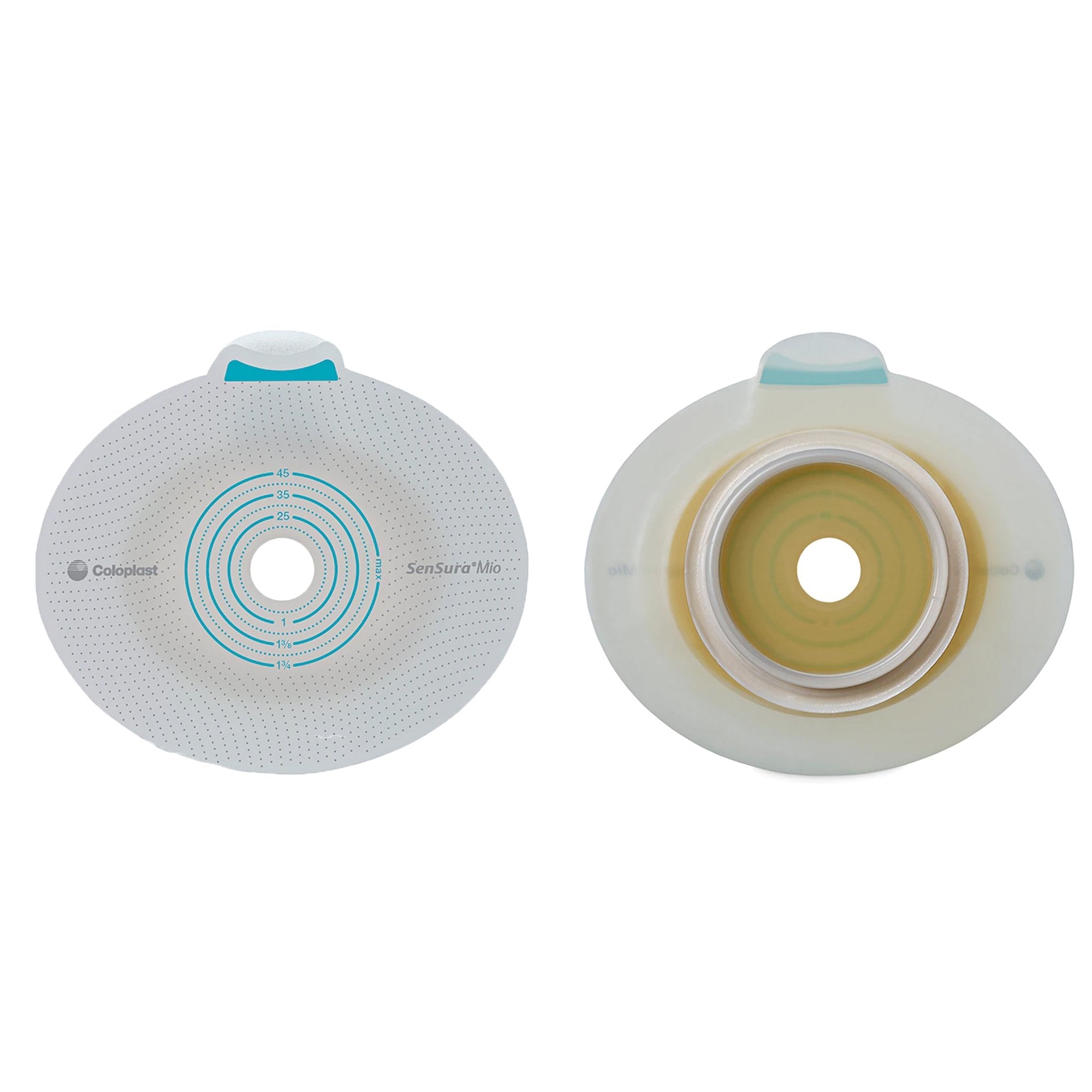 Coloplast SenSura Mio Click Ostomy Barrier, 10 – 65 mm Stoma Opening, Yellow Match (5/BX) 