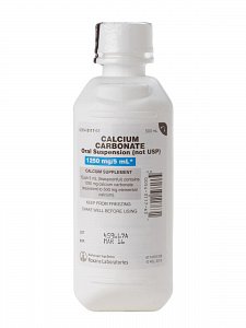 Pharmaceutical Associates Calcium Carbonate Oral Suspension for Phosphate Removal & Antacid, 5mL Unit Dose (40/CS) 