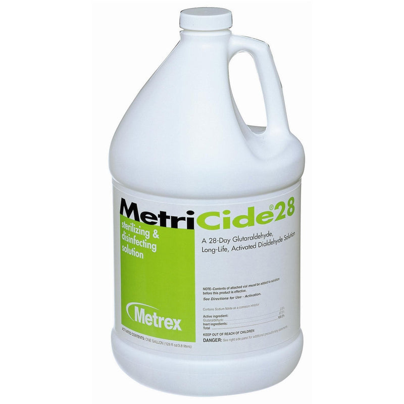 Metrex Research MetriCide 28 Glutaraldehyde High-Level Disinfectant, 1 gal Jug (4/CS) 