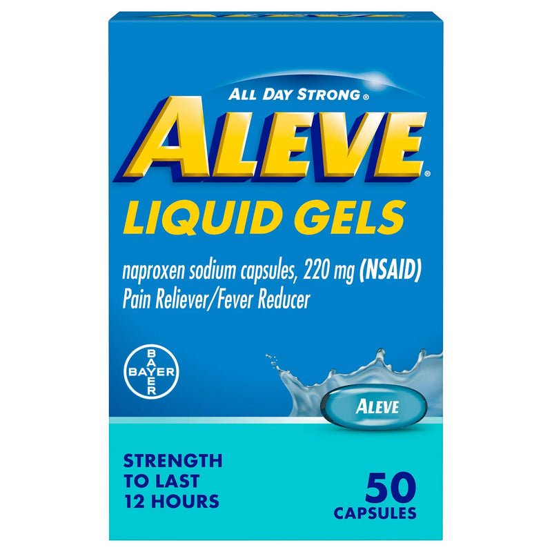 Aleve Liquid Gel Capsules (Bottle of 50)