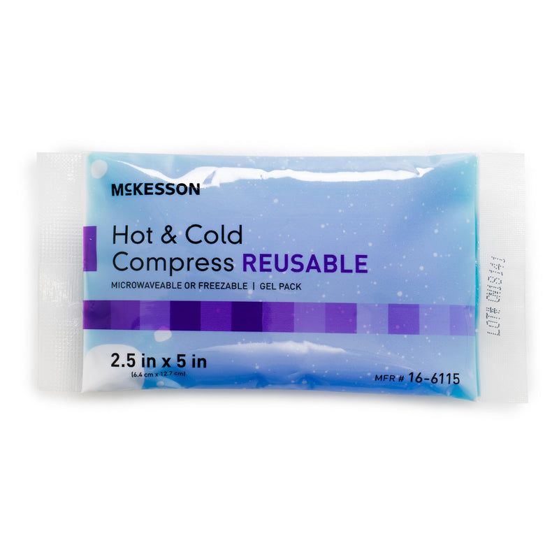 McKesson Cold and Hot Compress Pack, Reusable, 2-1/2 x 5 Inch (Case of 150)