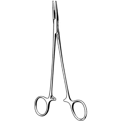 Sklar Adson Hemostatic Forceps - 7-1/4", Straight, Half-Serrated Jaws - 50-1372
