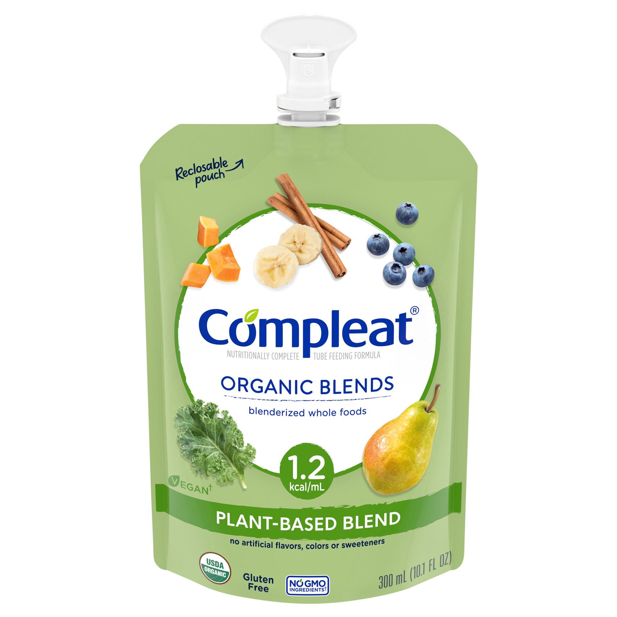 Tube Feeding Formula Compleat Organic Blends Plant Based Organic Blends Flavor Liquid 10.1 oz. Pouch (Case of 24)