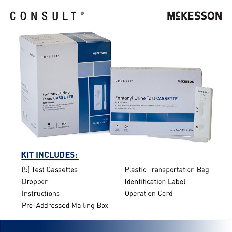 McKesson Consult Over-the-Counter Test Kit for At-Home Use, Fentanyl