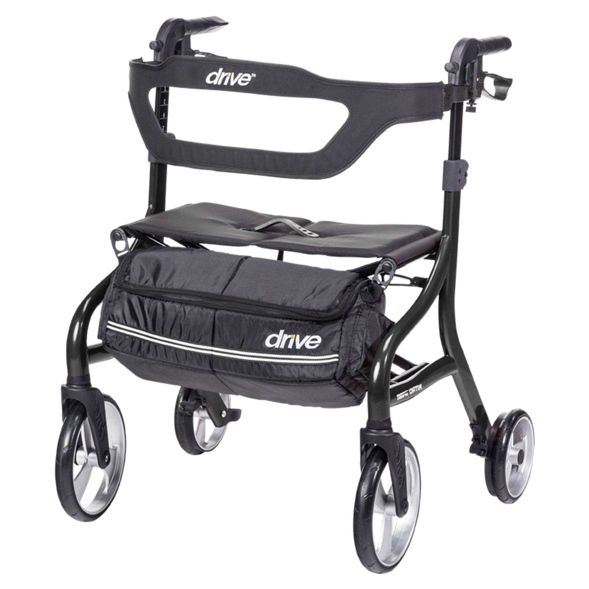4 Wheel Rollator drive Nitro Sprint Tall Black Folding Aluminum Frame (Each)