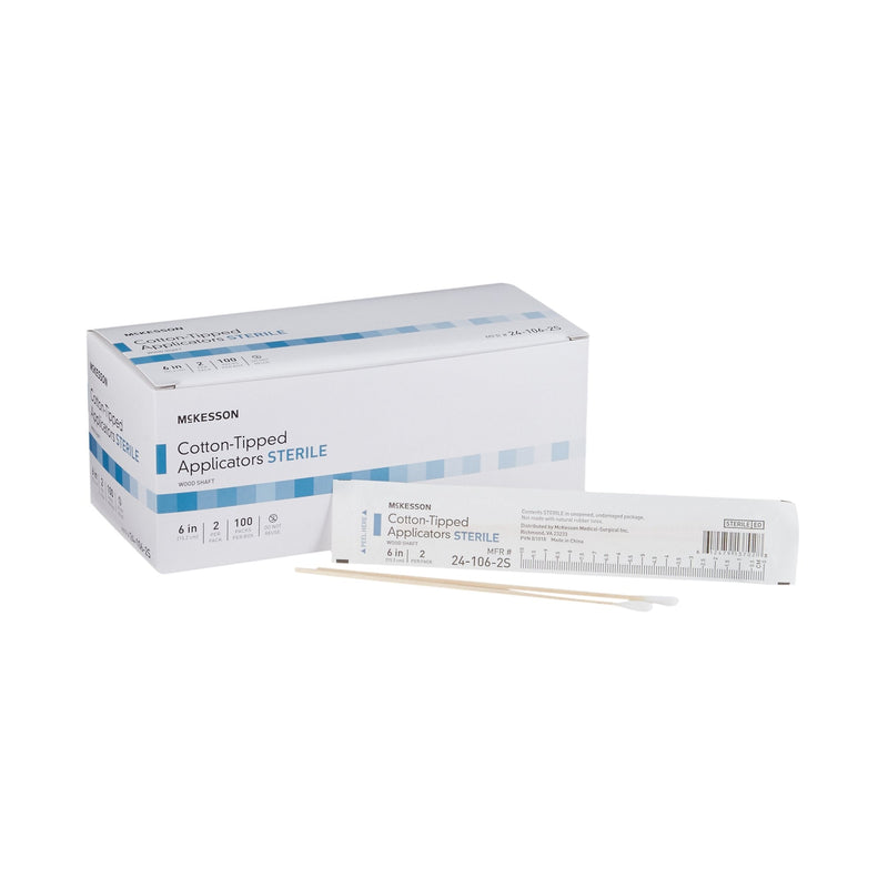 McKesson Brand McKesson Cotton Tip Wood Shaft Swabsticks, 6-Inch Length (1000/CS) 