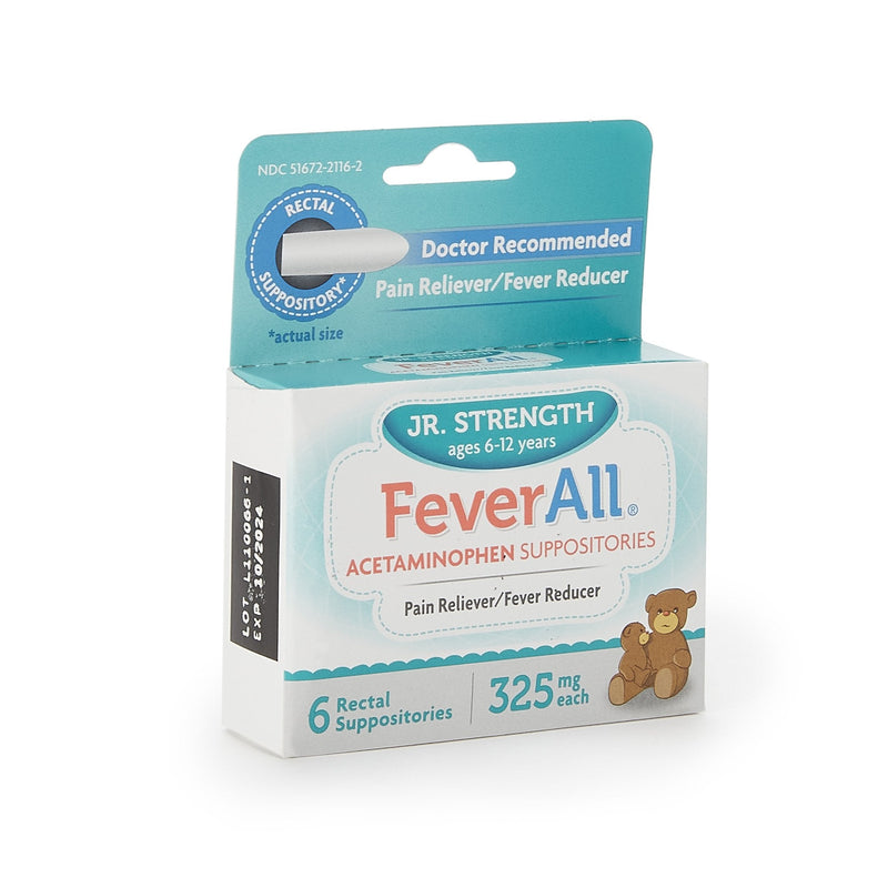 Taro FeverAll Acetaminophen Rectal Suppository (6/BX) 