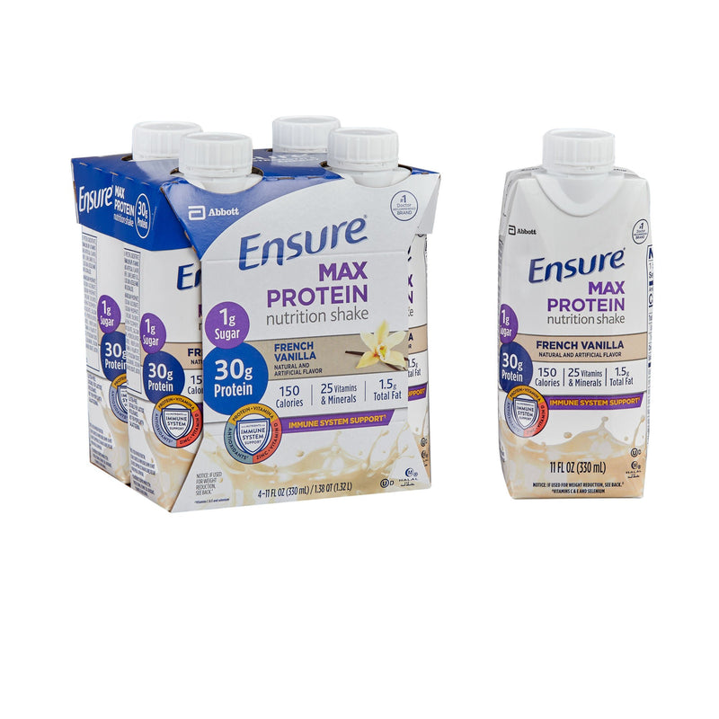 Ensure Max Protein Nutrition Shake, Vanilla, 11-ounce carton (Case of 12)