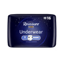 Reassure Premium Overnight Absorbent Underwear, Medium (16/BG)