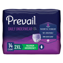Prevail for Women Daily Absorbent Underwear, 2X-Large (Case of 56)