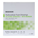 McKesson Hydrocellular Foam Dressing with Border Silicone Adhesive, Sacral (Case of 50)