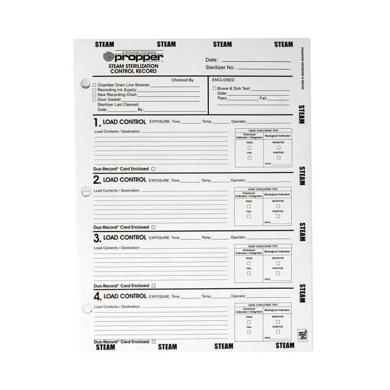 Duo-Record Sterilization Record Envelope (Box of 100)