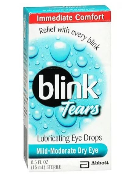 blink Tears Lubricating Eye Drops Mild-Moderate Dry Eye (Each)